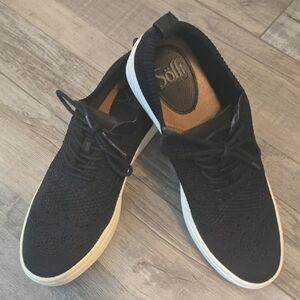 Sofft WomensBlack Knit Casual Sneakers